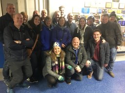 Club members at Stamford Bridge