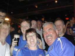 Club members at Stamford Bridge